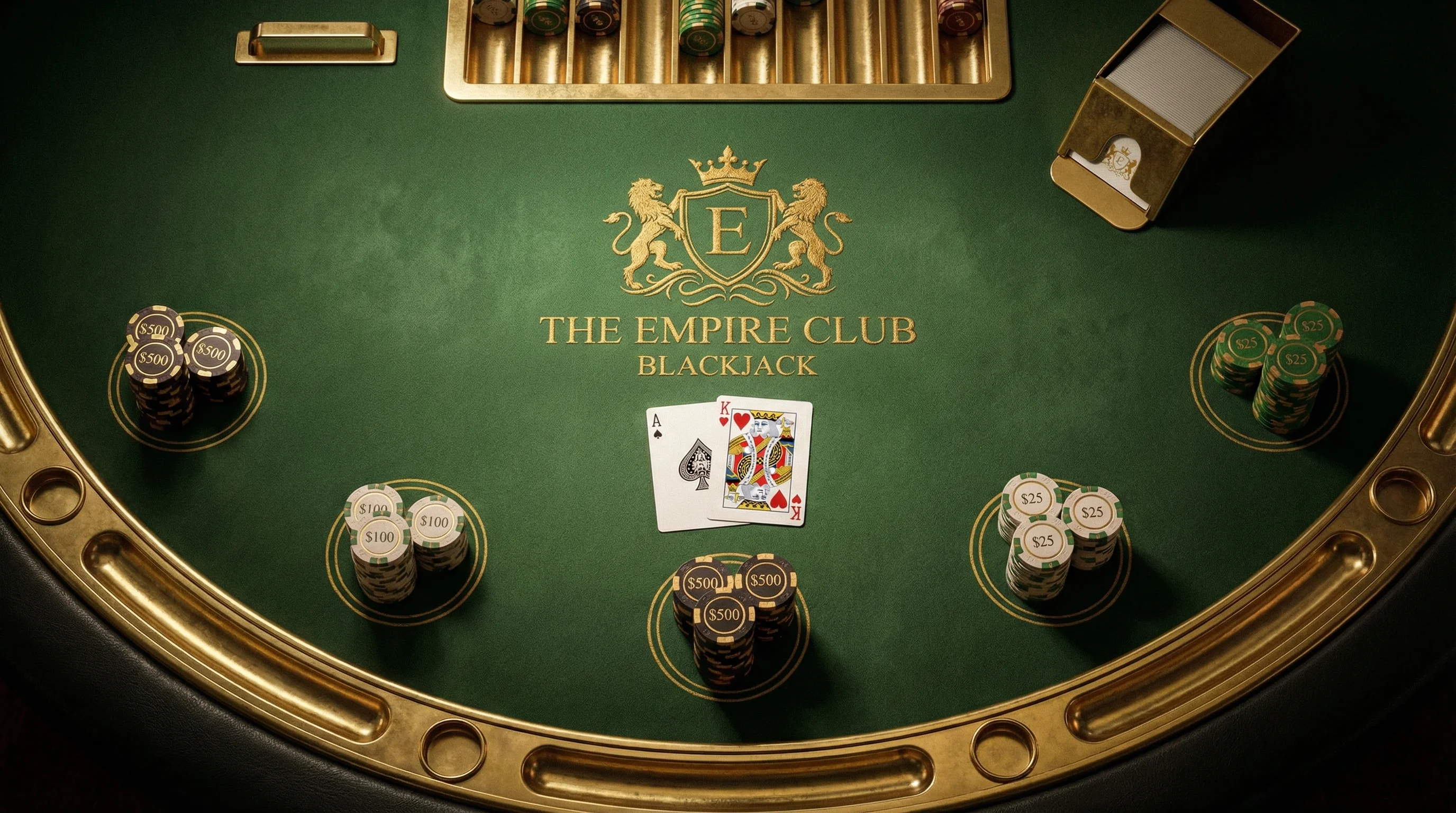 Mesa de Blackjack 21 online no cassino zzwin